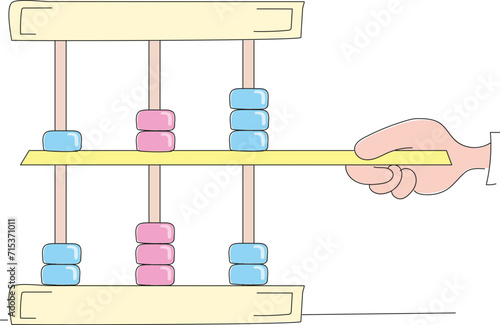 Abacus. Modeling of beads on the abacus. Math abacus question. Arrangement of beads. Subtraction with abacus.