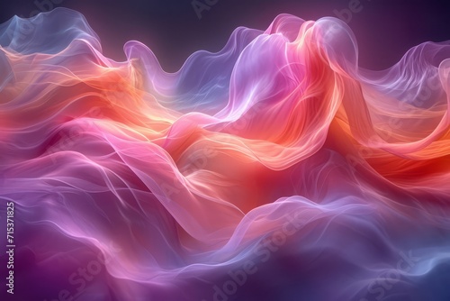 Texture, background, gradient frosted glass, flowing, transparent, elegant curves © Good AI