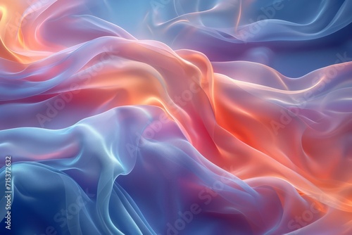 Texture, background, gradient frosted glass, flowing, transparent, elegant curves