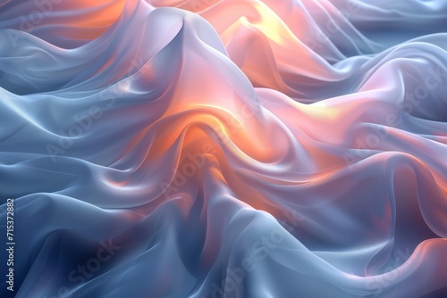 Texture, background, gradient frosted glass, flowing, transparent, elegant curves, coconut milk and peach fuzz pantone colors
