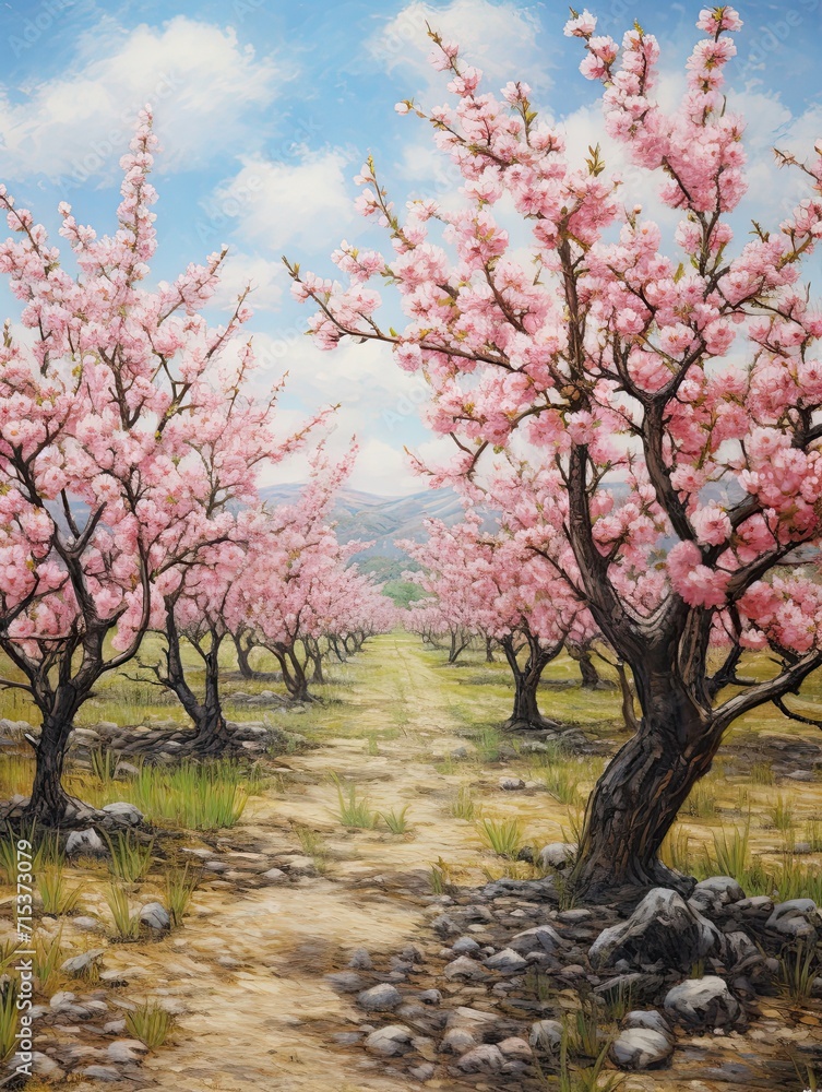Blossoming Peach Orchards: Captivating Peach Tree Art for Nature Lovers Blossoming Peach Orchards: Captivating Peach Tree Art for Nature Lovers