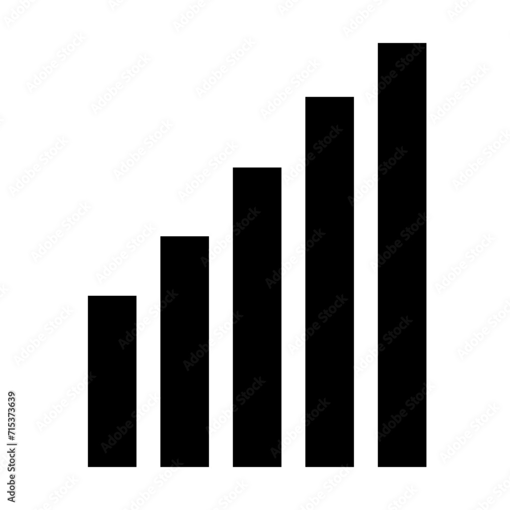 Statics icon. Graph, chart, analytics, growth icon vector Statics icon. Graph, chart, analytics, growth icon vector