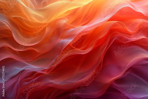 Texture, background, gradient frosted glass, flowing, transparent, elegant curves, Red Dahlia pantone color