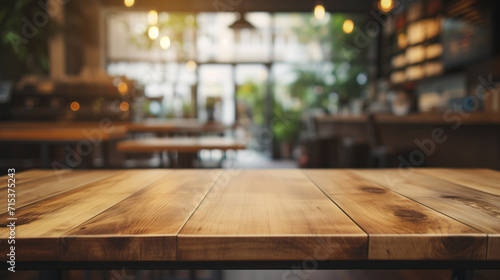 This stunning coffee shop photograph featuring a cozy shelf and table setup, perfect for a cafe or restaurant decor. The bokeh effect in the background adds a touch of magic to the scene