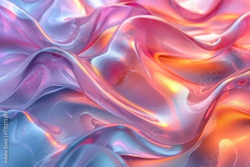 Texture, background, gradient frosted glass, flowing, transparent, elegant curves