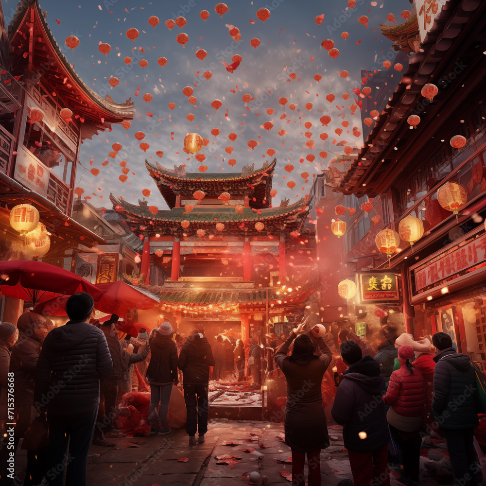 chinese new year scenes