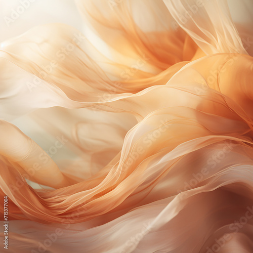 Abstract background of elegant wavy silk or satin fabric.