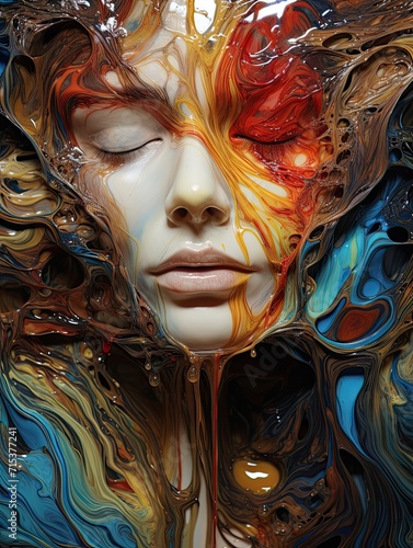 Contemporary Abstract Portraits: Stream and Brook Art - Fluid Artwork At Its Finest