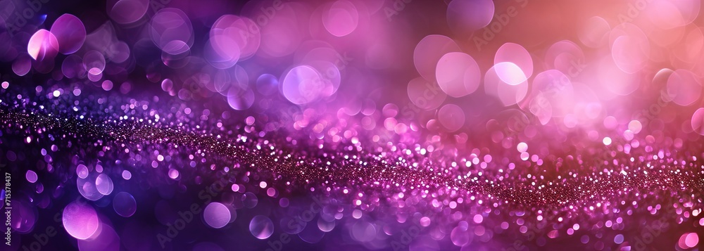 Purple glitter and bokeh background Purple glitter and bokeh background