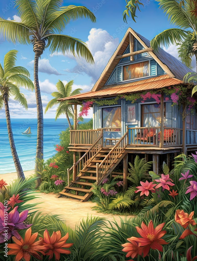 Cozy Cabin Getaways on a Tropical Beach: Island Escape in a Beachfront Cabin