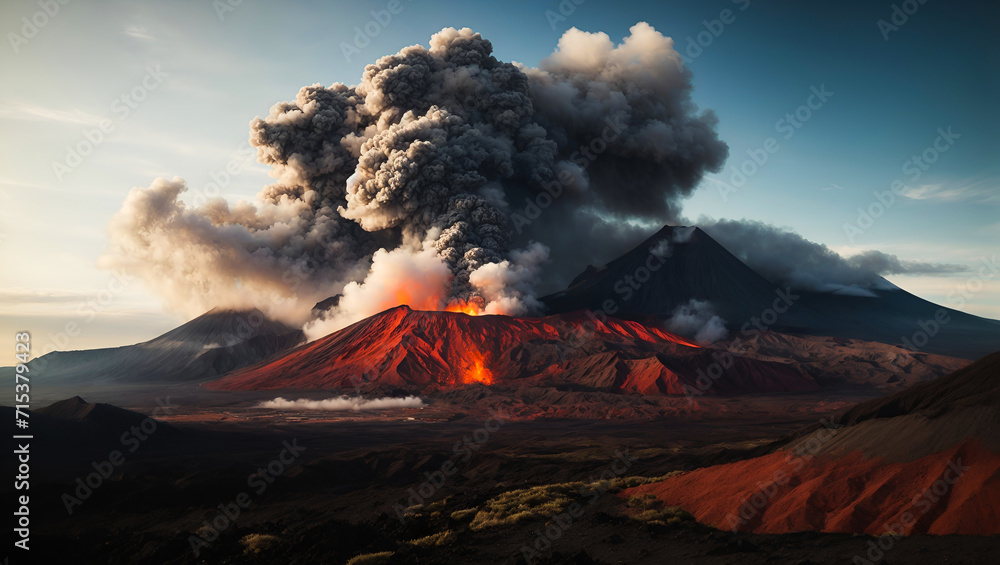 Inferno Unleashed: Capturing the Rumbling Power of an Active Volcano