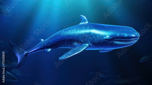 shark on blue background © Zain Graphics