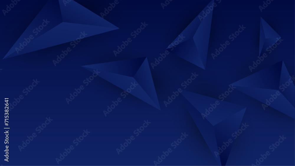 Obraz premium Blue vector abstract geometrical shape modern background. Blue presentation background design for poster, flyer, banner, wallpaper, business card, report