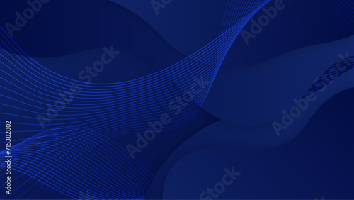 Blue background abstract art vector with shapes. Blue presentation background design for poster, flyer, banner, wallpaper, business card, report
