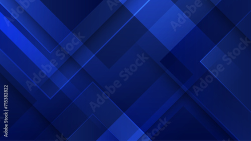 Blue vector modern abstract background with shapes. Blue presentation background design for poster, flyer, banner, wallpaper, business card, report