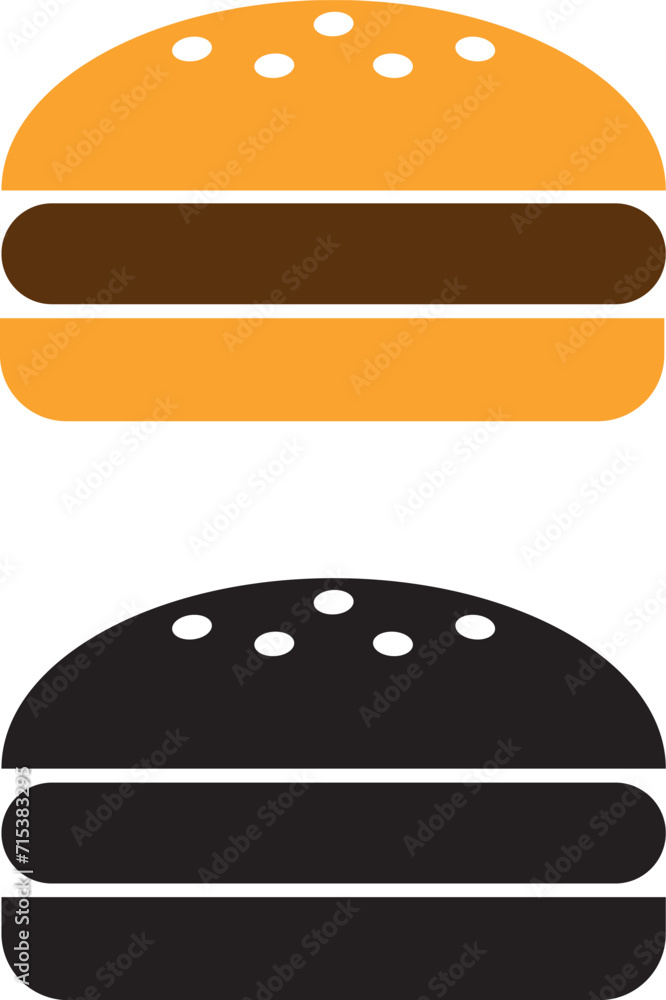 Burger icon. Burger icon vector. Burger sign or symbol Burger icon. Burger icon vector. Burger sign or symbol