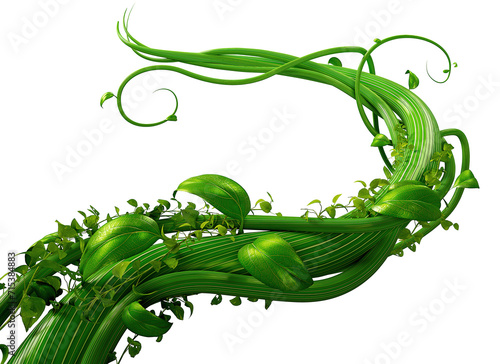 Beanstalk made with 3D Illustration rendering