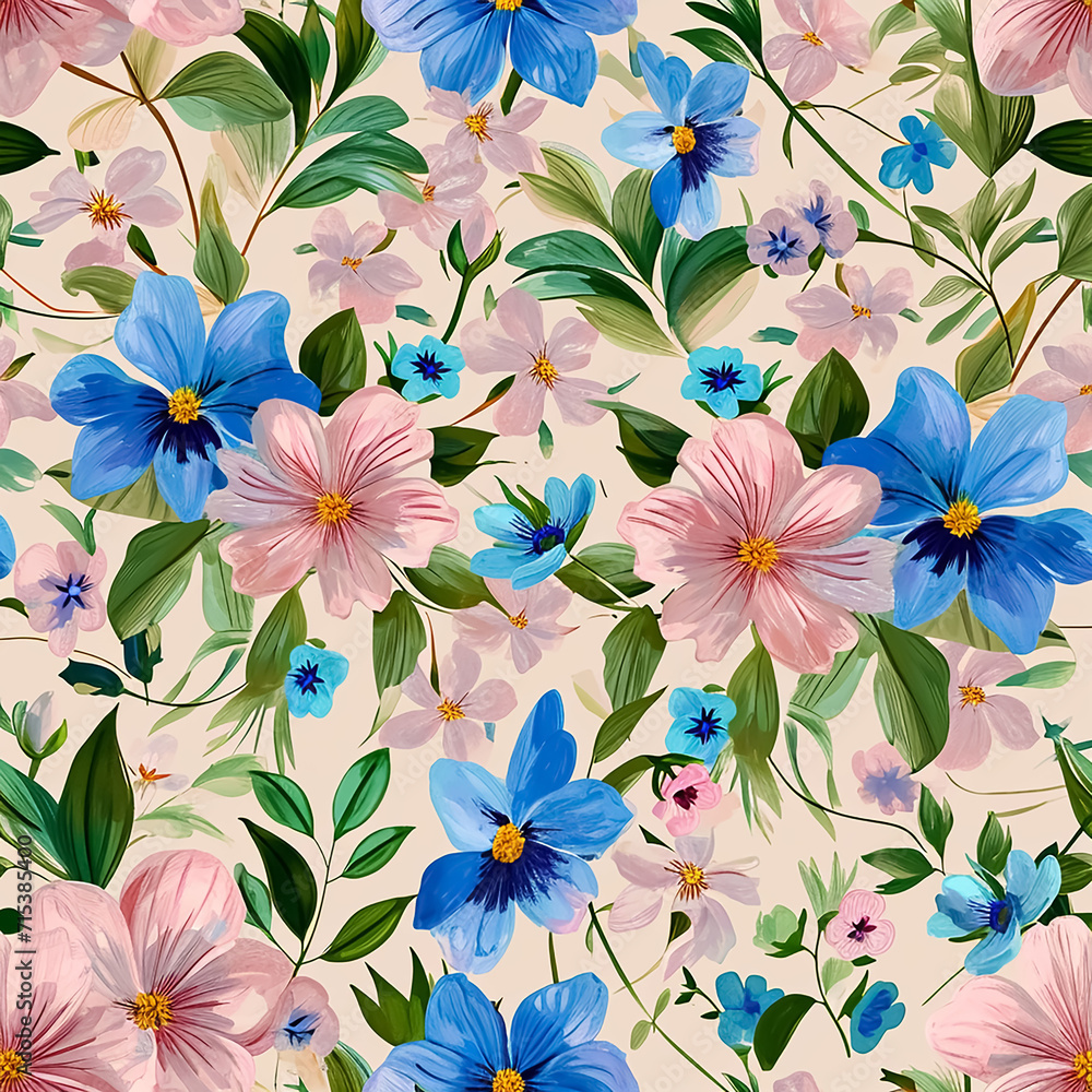 seamless floral background. seamless floral background.