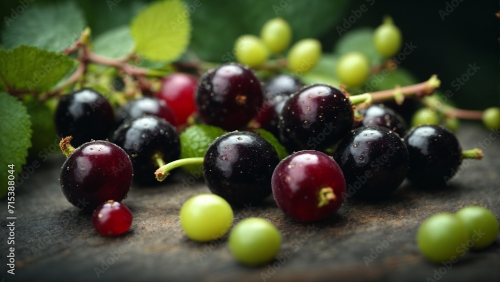 red and black currant red and black currant