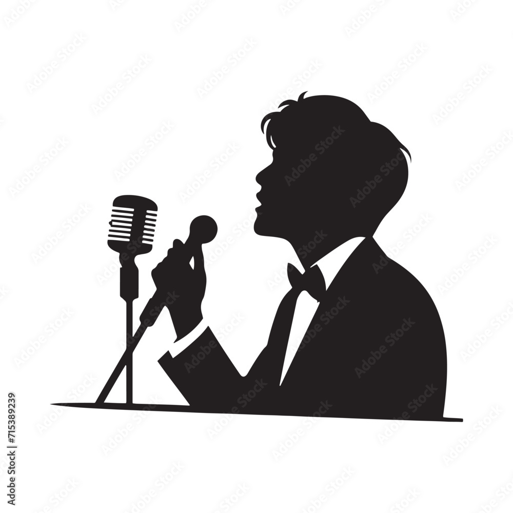 Singer Drawing Shadow Lyrical Shadows: Singer Silhouettes Dancing in the Lyrical Shadows of ...