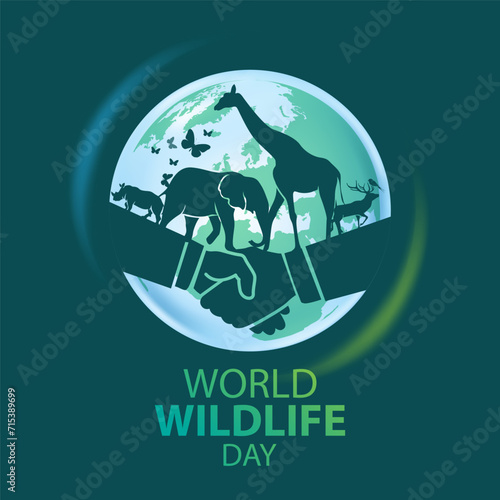 World Wildlife Day Logo design template, March 3