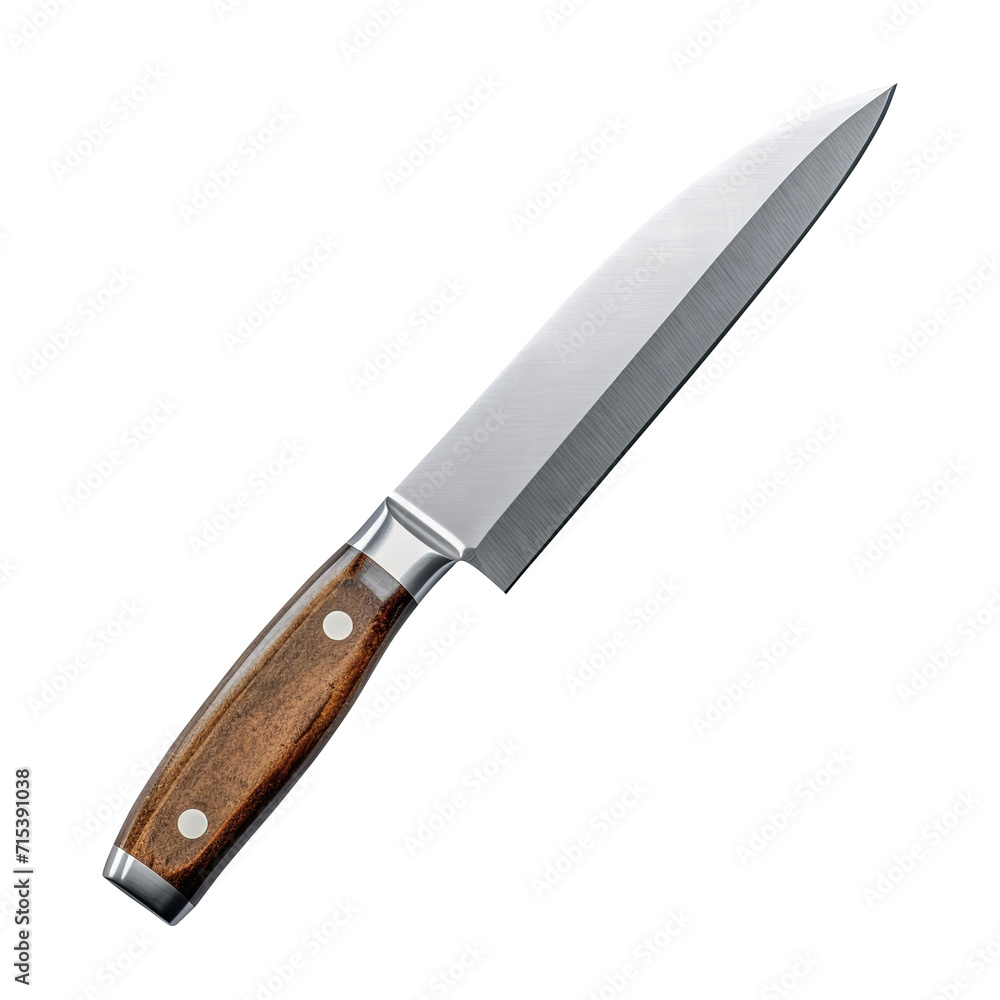 Kitchen knife on transparent background PNG Generative AI Kitchen knife on transparent background PNG Generative AI