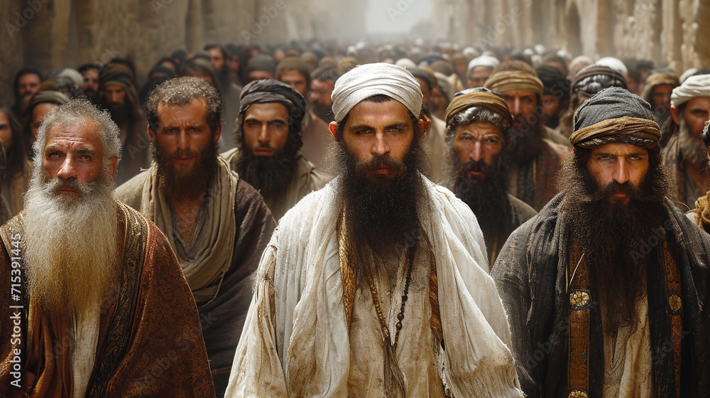 Naklejka premium The rebellion of the people of Israel, in ancient times, Biblical