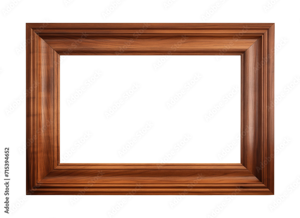 wooden picture frame isolated on transparent background. PNG file, cut out wooden picture frame isolated on transparent background. PNG file, cut out