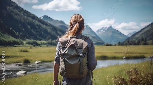 A traveler with a backpack ready for an adventure , traveler, backpack, adventure