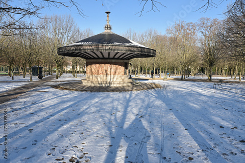 Wallpaper Mural Pavillon au jardin du Luxembourg en hiver à Paris. France Torontodigital.ca