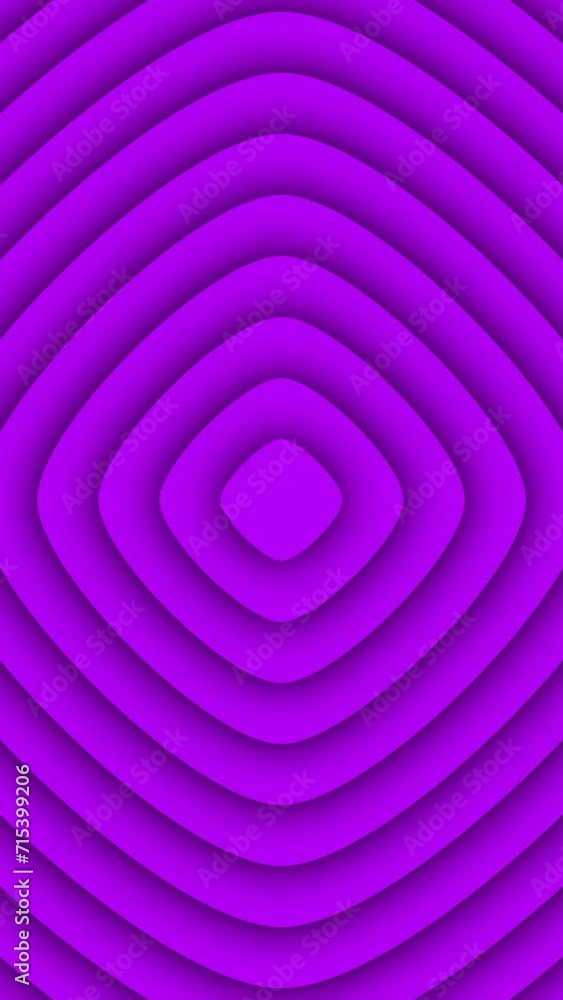 Purple color rounded square slowly growing from center. Seamless loop symmetrical animation. Abstract curved square shape polygon shape motion graphics background. Purple color rounded square slowly growing from center. Seamless loop symmetrical animation. Abstract curved square shape polygon shape motion graphics background.