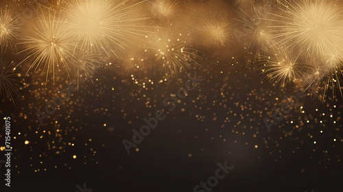 Beautiful fireworks background at night for holiday decoration