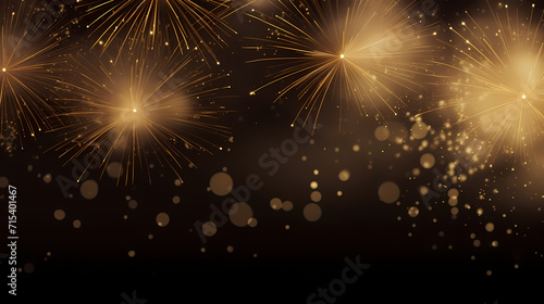 Beautiful fireworks background at night for holiday decoration