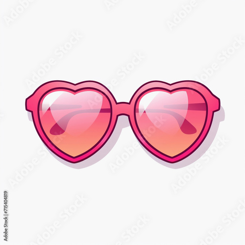 valentine heart sunglasses clip art 