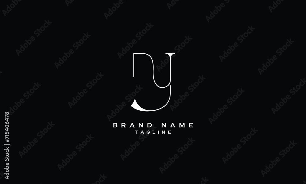 NY, YN, Abstract initial monogram letter alphabet logo design NY, YN, Abstract initial monogram letter alphabet logo design