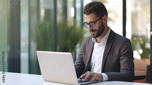 IT Woman Using Laptop in a Technology,Themed Workplace , IT woman, using laptop, technology theme, workplace