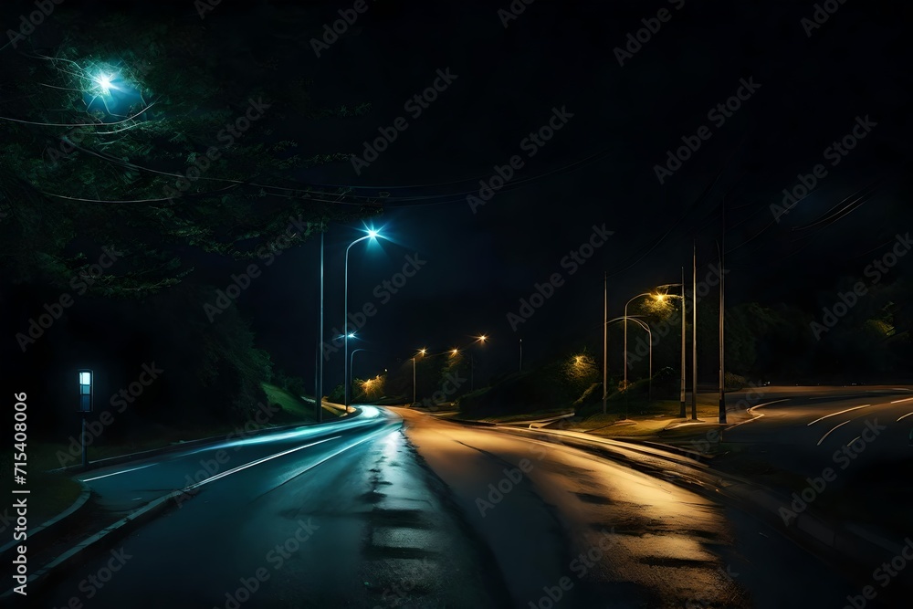 night traffic in the city night traffic in the city