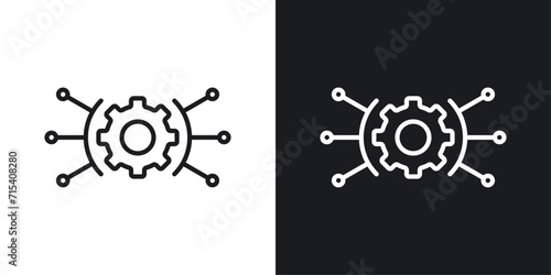 Useful Functions icon designed in a line style on white background. photo