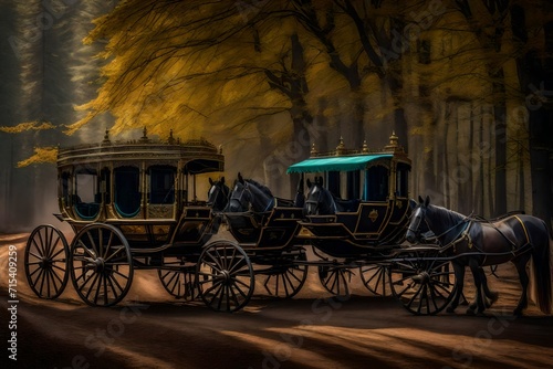 carriage in the town