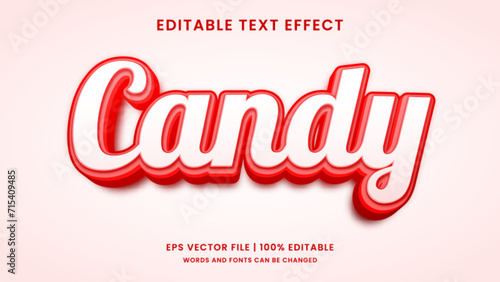 Pink candy 3d editable text effect