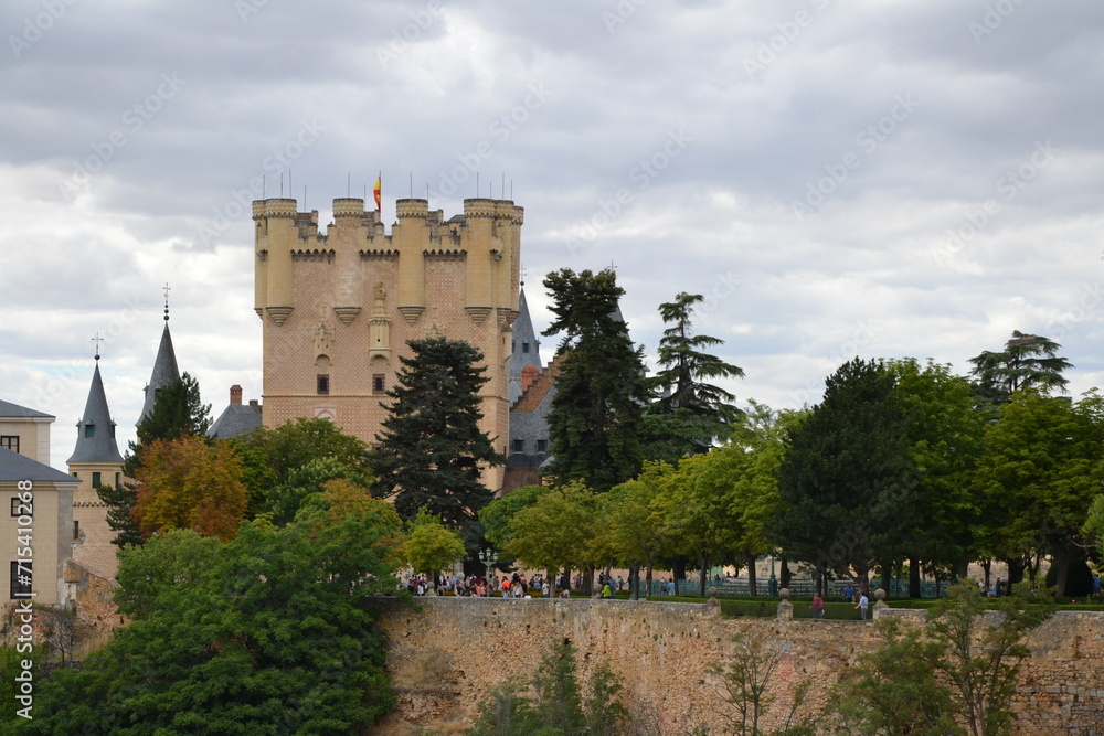 Ségovie, Espagne, 15 août 2015 : Alcazar de Ségovie