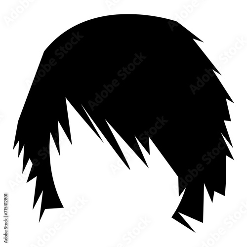 Silhouette of women hairstyles