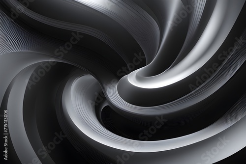 Black spiral abstract background design 