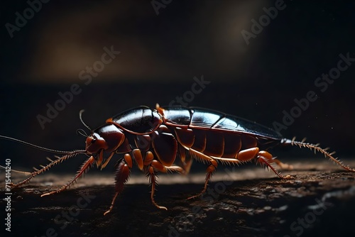 cockroach on wood