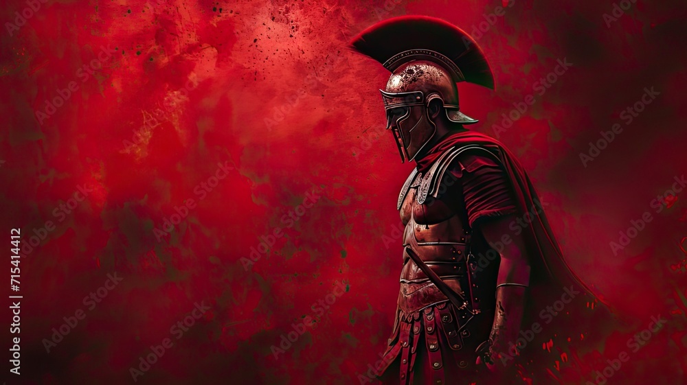 Fototapeta premium Roman Soldier at Battlefield