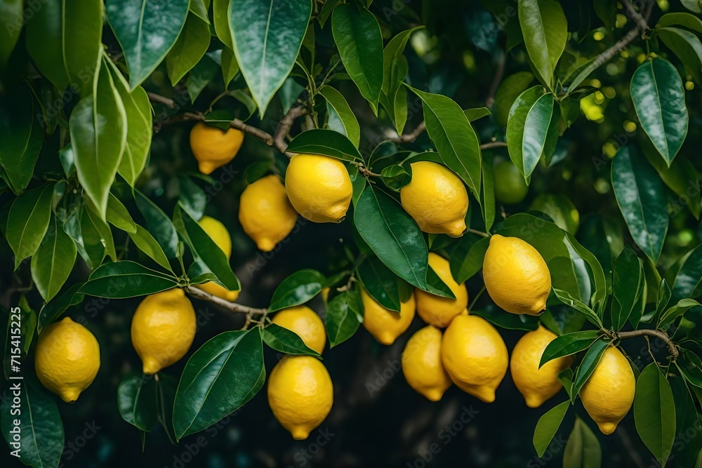 lemons on tree