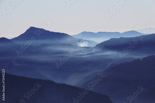 mountains in the mist photo
