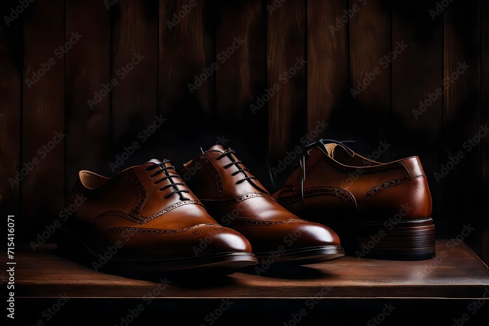 old boots on wooden background