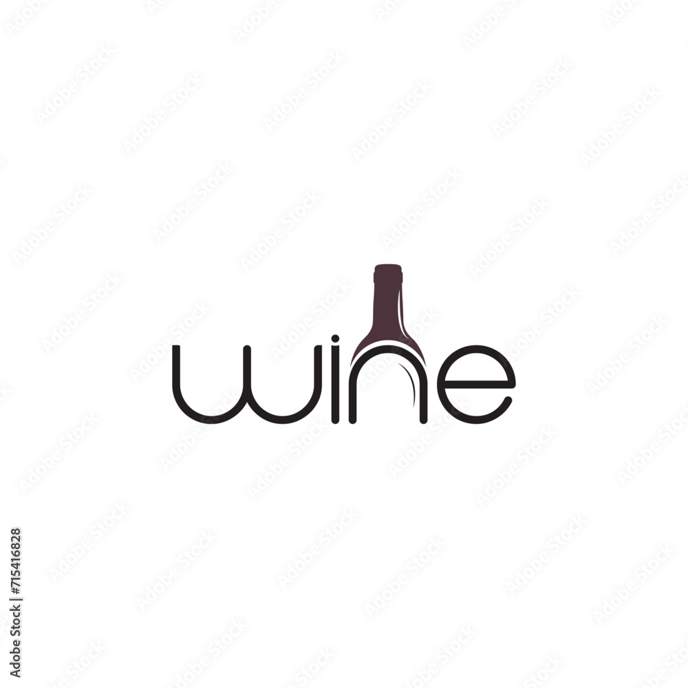 Wine Logo Design. Wine Logo Template Wine Logo Design. Wine Logo Template