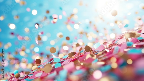 Colorful ribbons flowing over a colorful background.